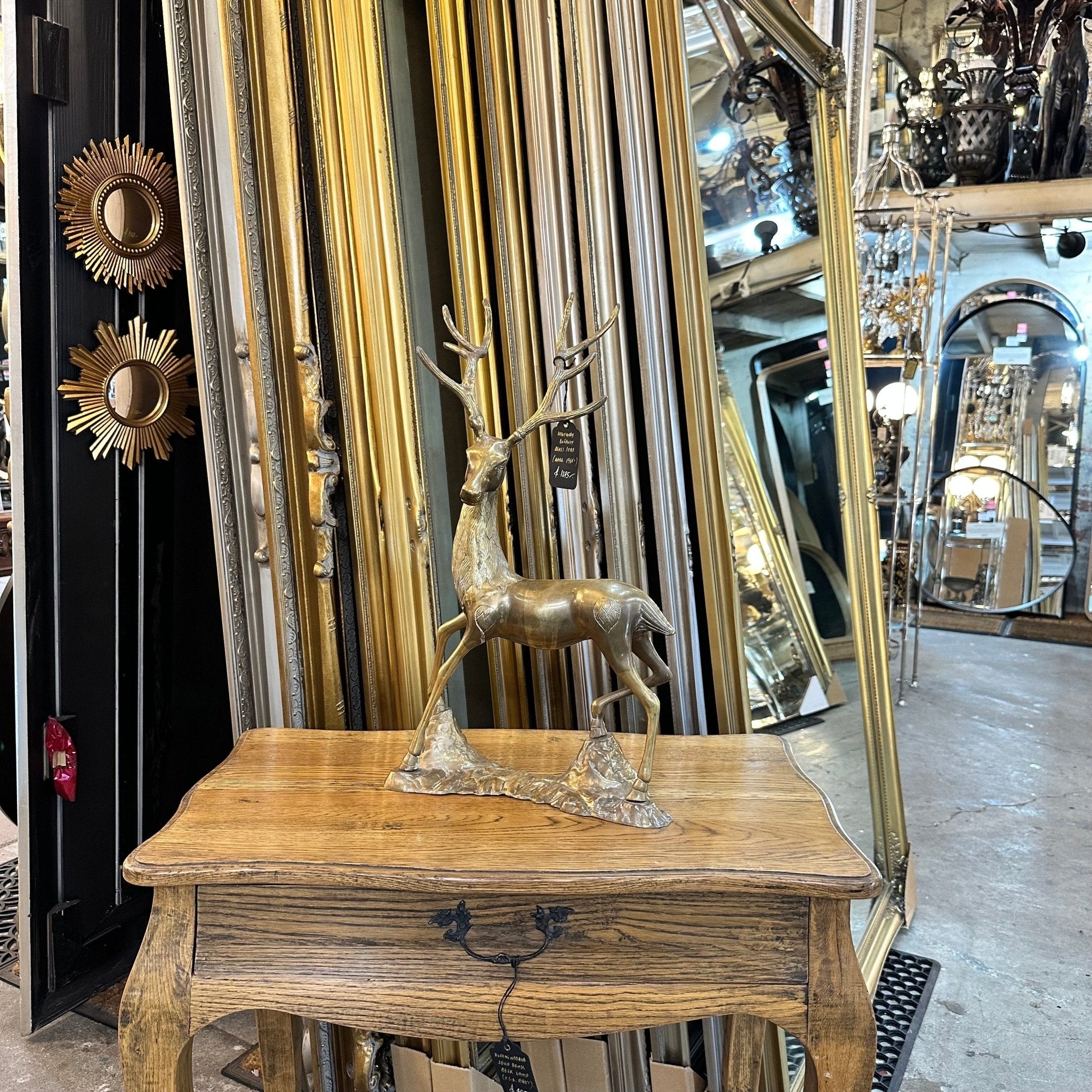 Hollywood Regency Brass Stag - Mirror Mirror Australia