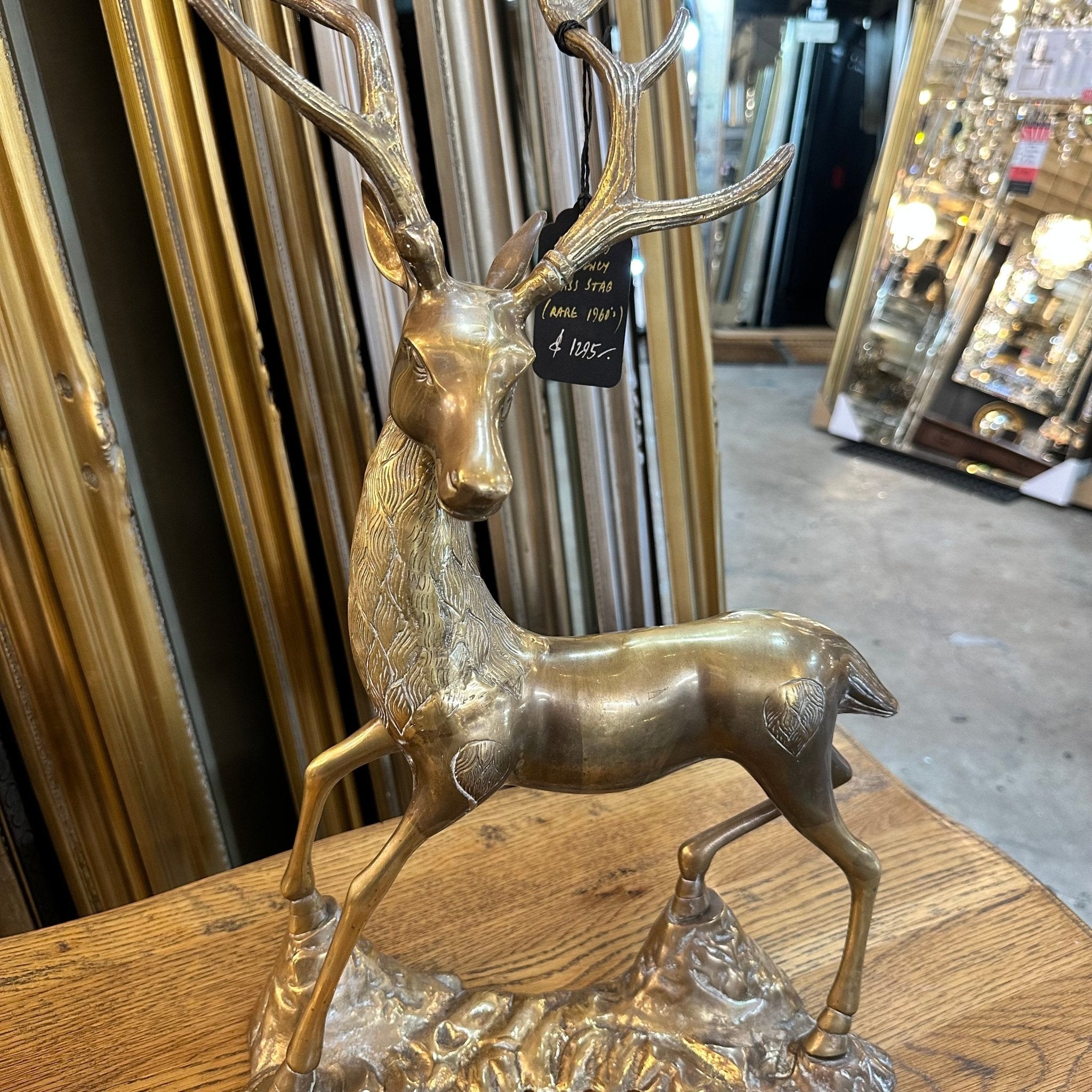 Hollywood Regency Brass Stag - Mirror Mirror Australia