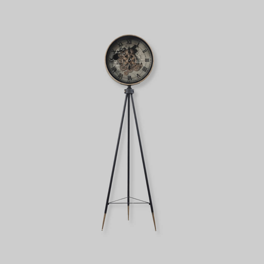 Ironworks Tripod Clock - Mirror Mirror Australia