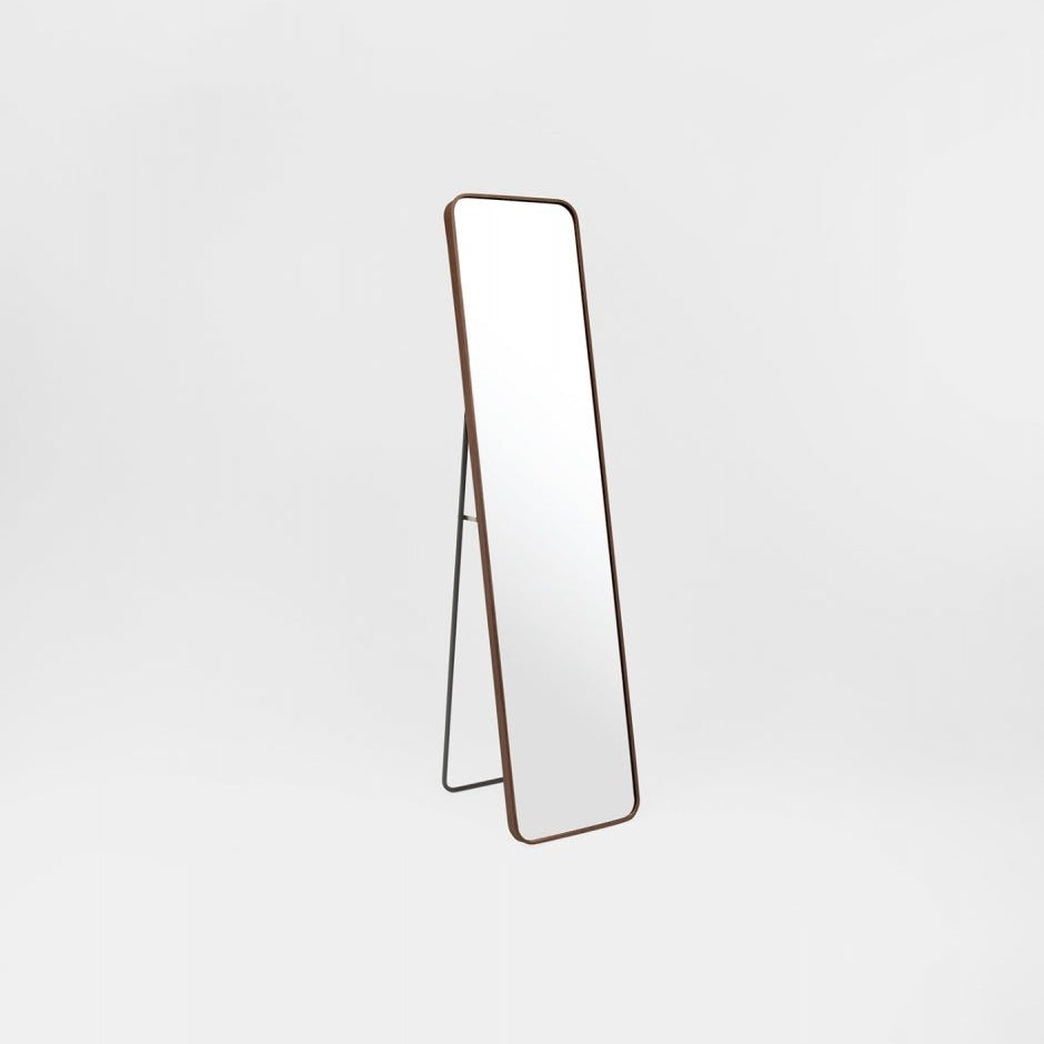 Simplicity Curve Standing Walnut - Mirror Mirror Australia