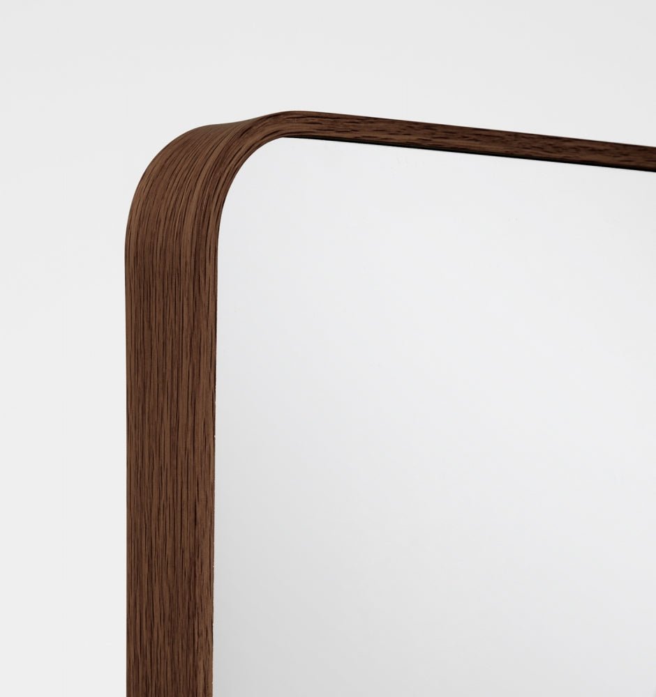 Simplicity Curve Standing Walnut - Mirror Mirror Australia