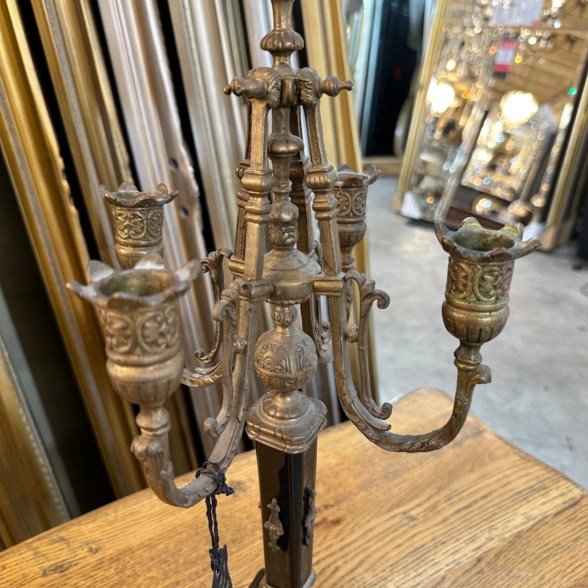 Bronze & Ceramic Candelabra - Mirror Mirror Australia