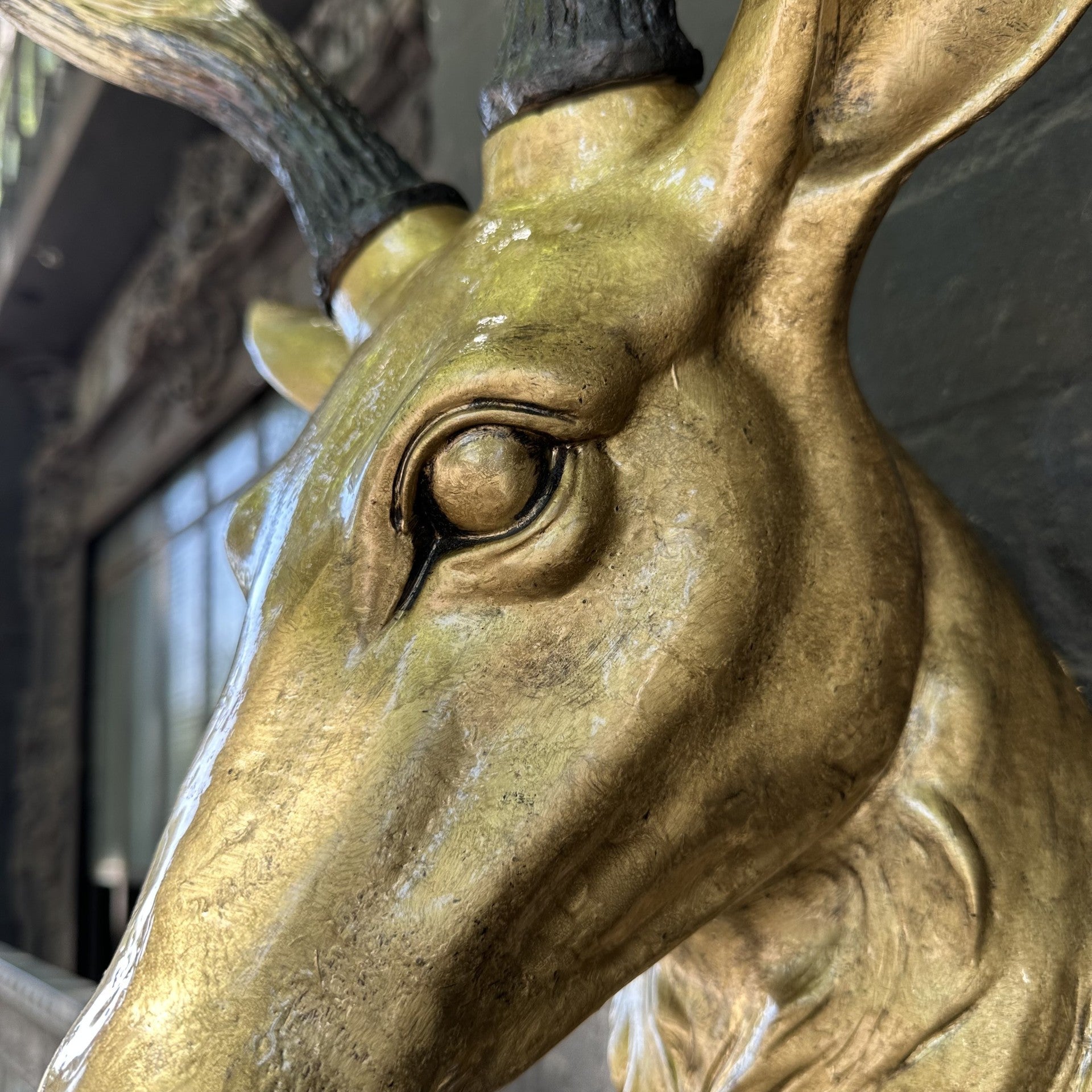 Deer Head in Molten Gold - Mirror Mirror Australia