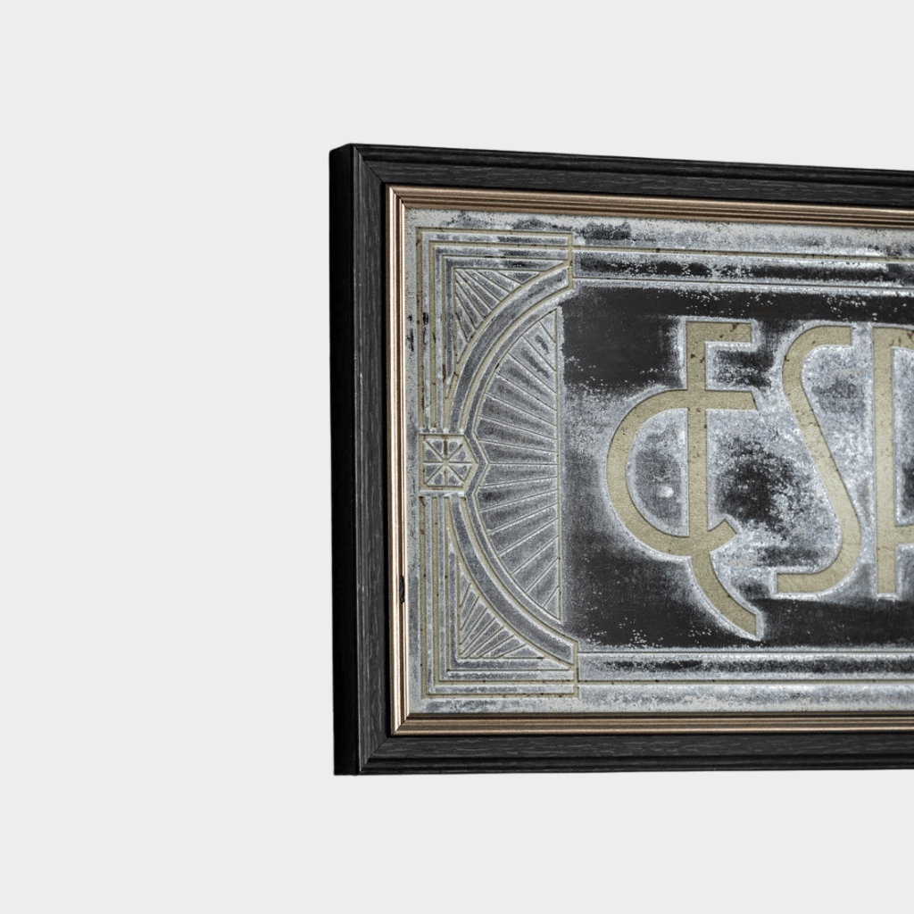 Espresso Etched Mirror - Mirror Mirror Australia