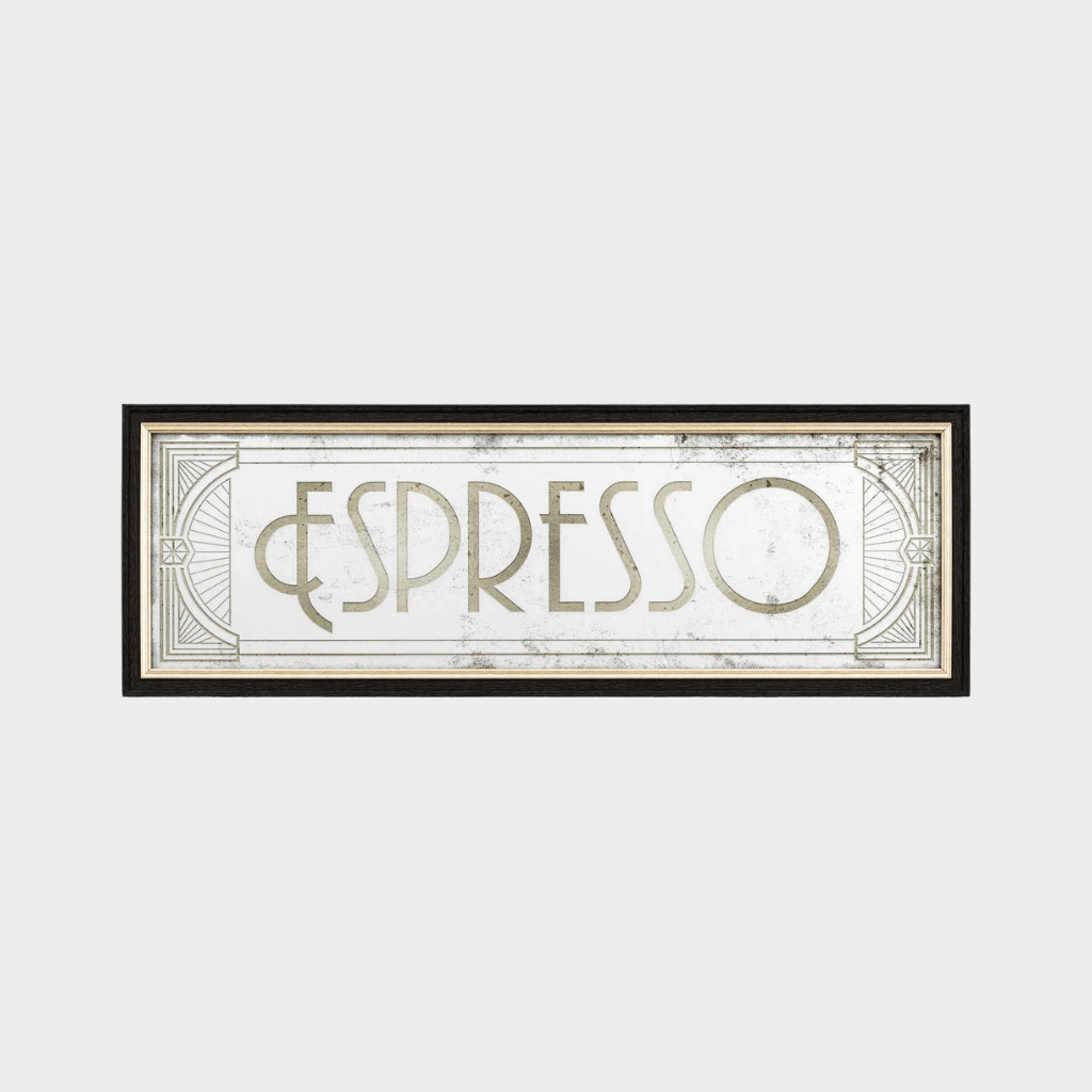 Espresso Etched Mirror - Mirror Mirror Australia