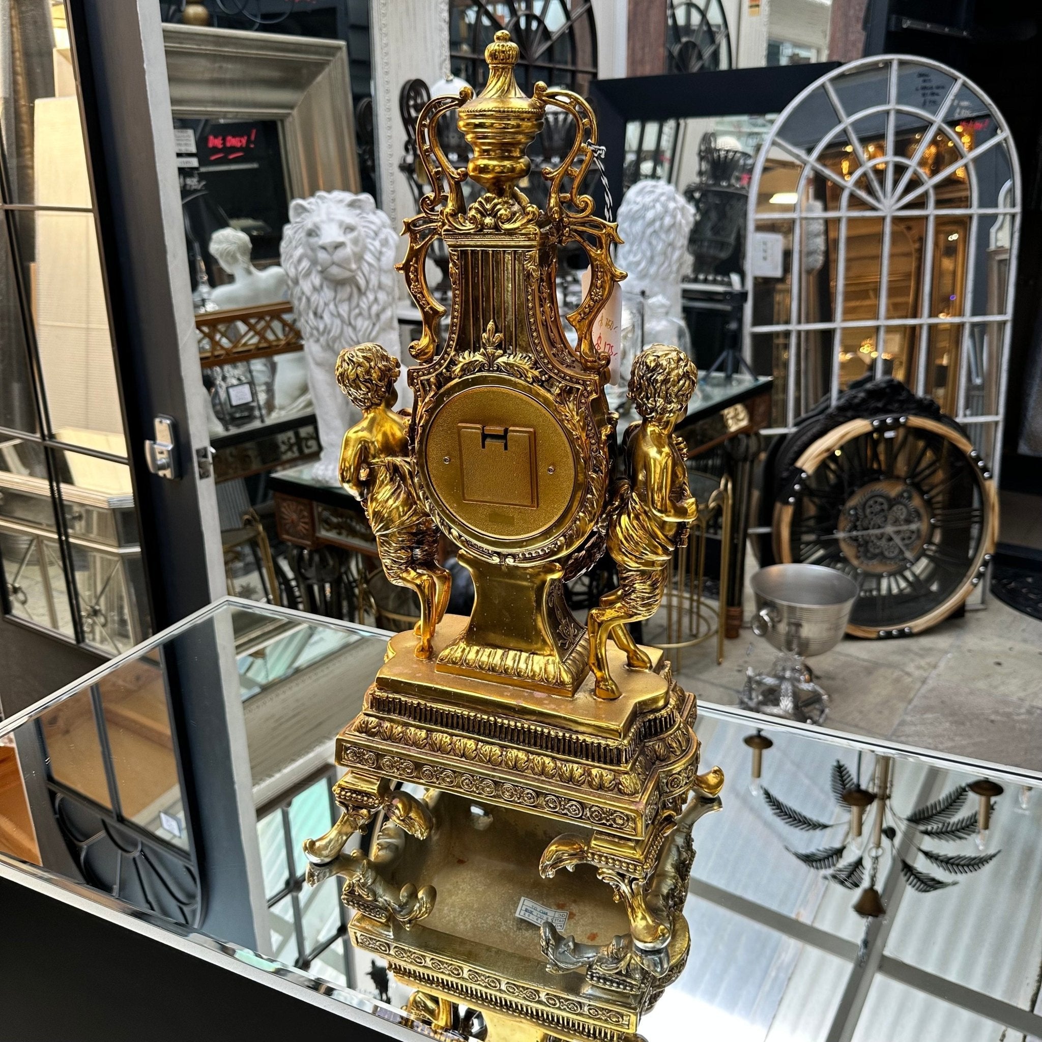 Gold Table Clock - Mirror Mirror Australia