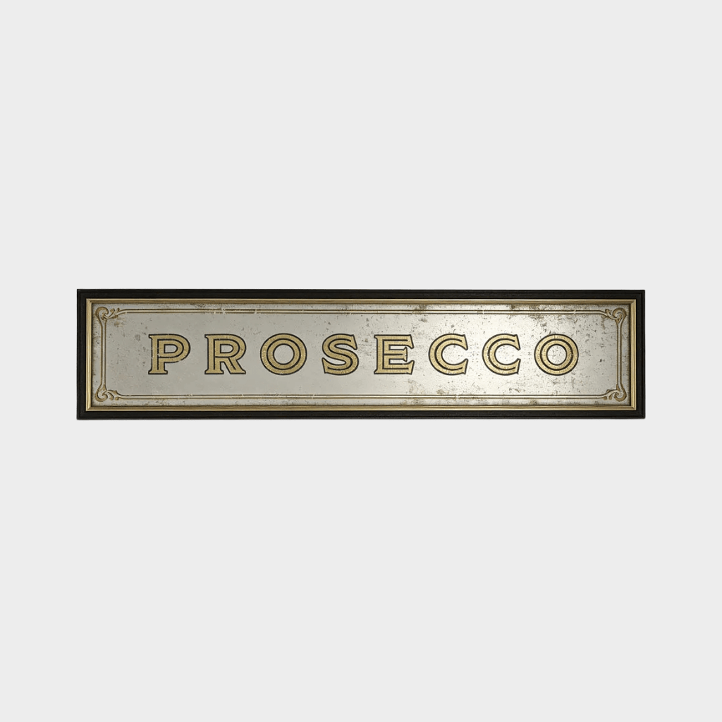 Prosecco Etched Mirror - Mirror Mirror Australia