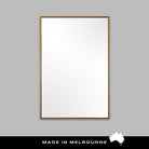 Slimline Antique Brass (with Polished Mirror) - Mirror Mirror Australia