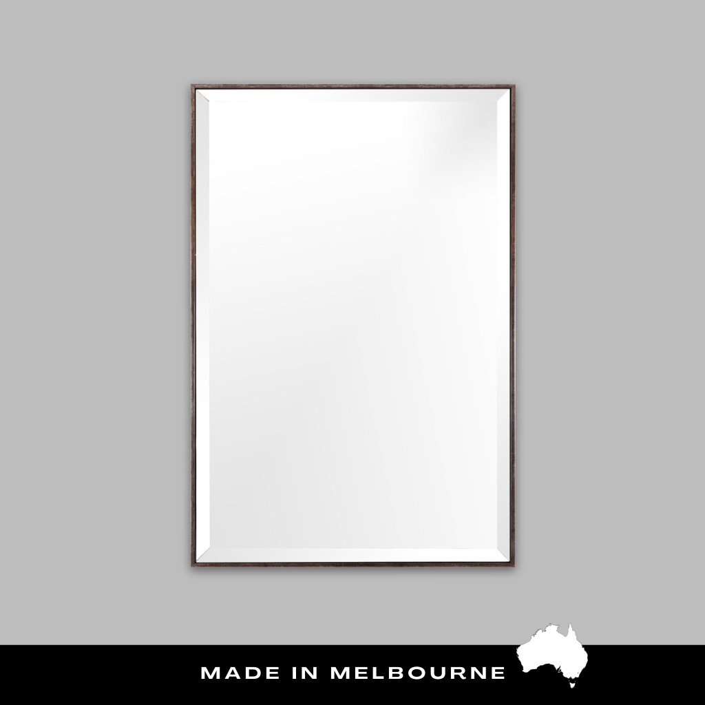 Slimline Antique Silver (with Bevelled Mirror) - Mirror Mirror Australia