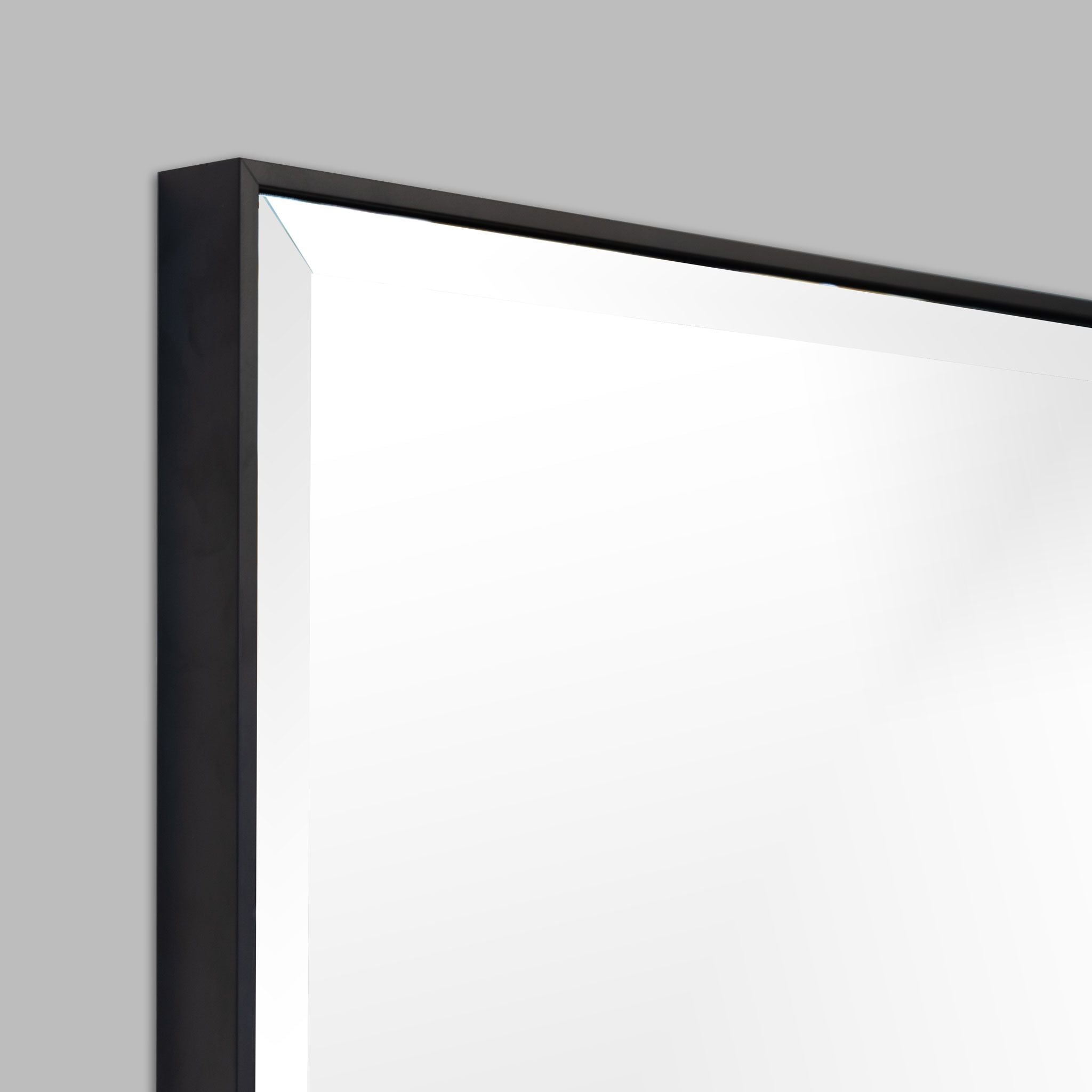 Slimline Black (with Bevelled Mirror) - Mirror Mirror Australia