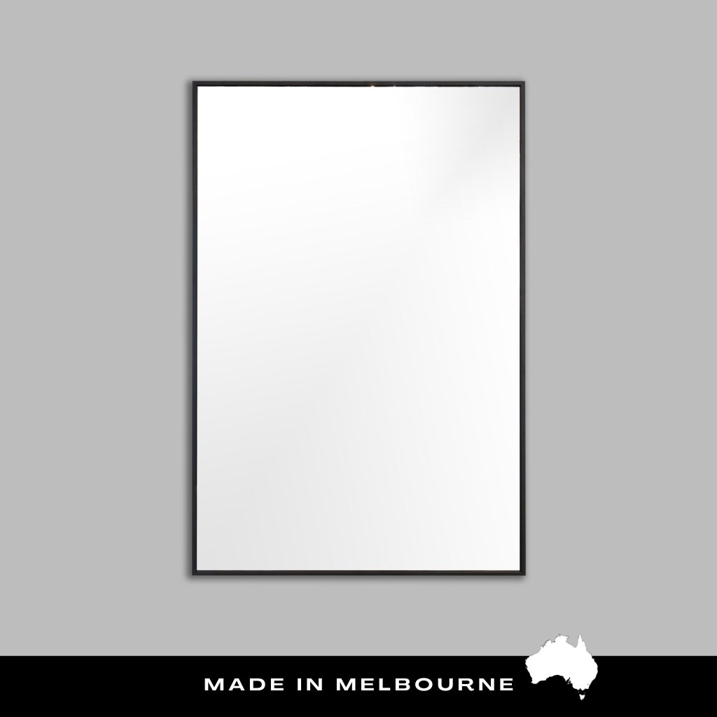 Slimline Black (with Polished Mirror) - Mirror Mirror Australia