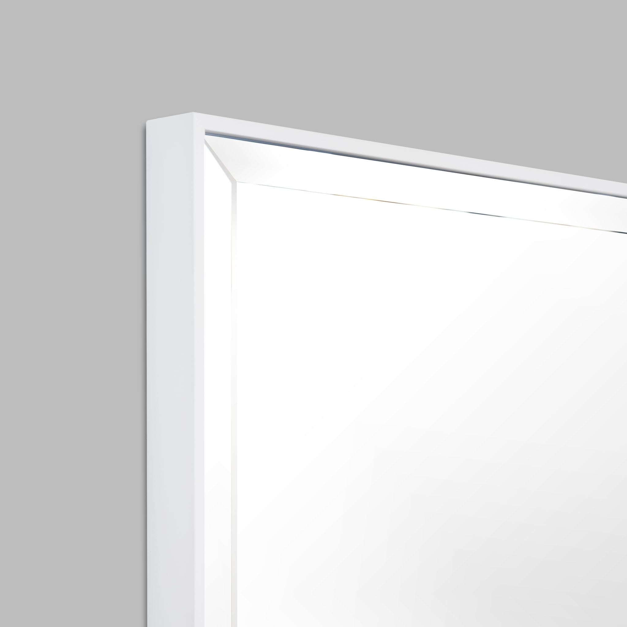 Slimline White (with Bevelled Mirror) - Mirror Mirror Australia