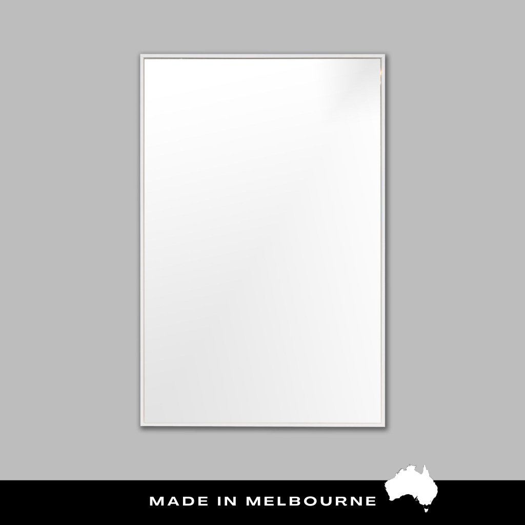 Slimline White (with Polished Mirror) - Mirror Mirror Australia