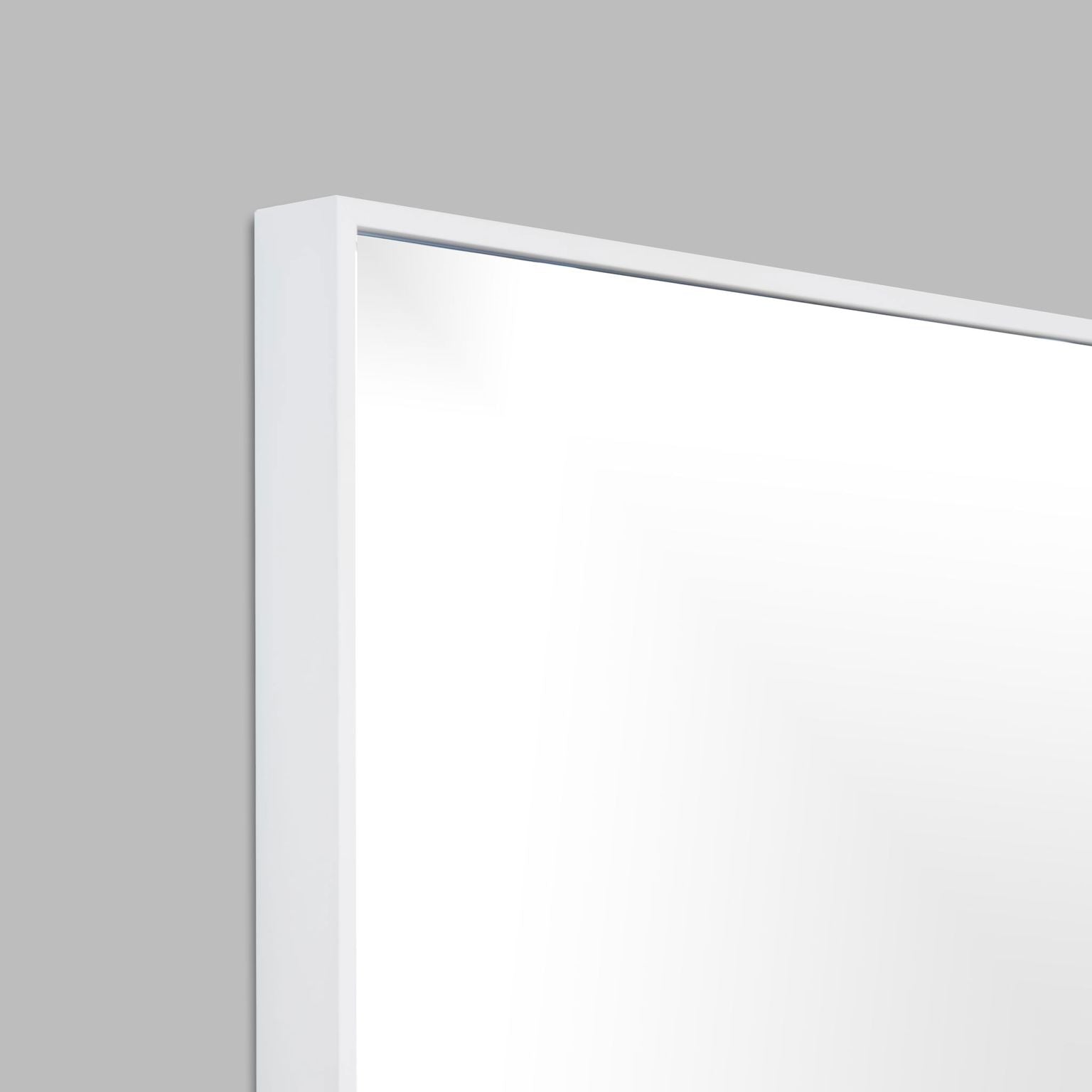 Slimline White (with Polished Mirror) - Mirror Mirror Australia